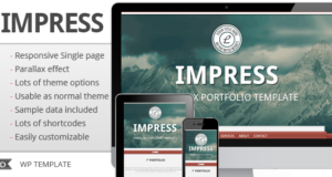Impress – Responsives Parallax-Einzelseitenthema